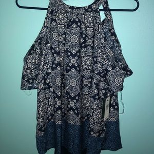 A Cold-Shoulder Blouse